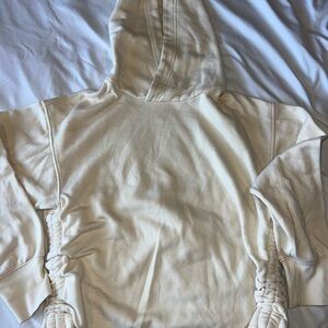 Cream Hooded Sweatshirt